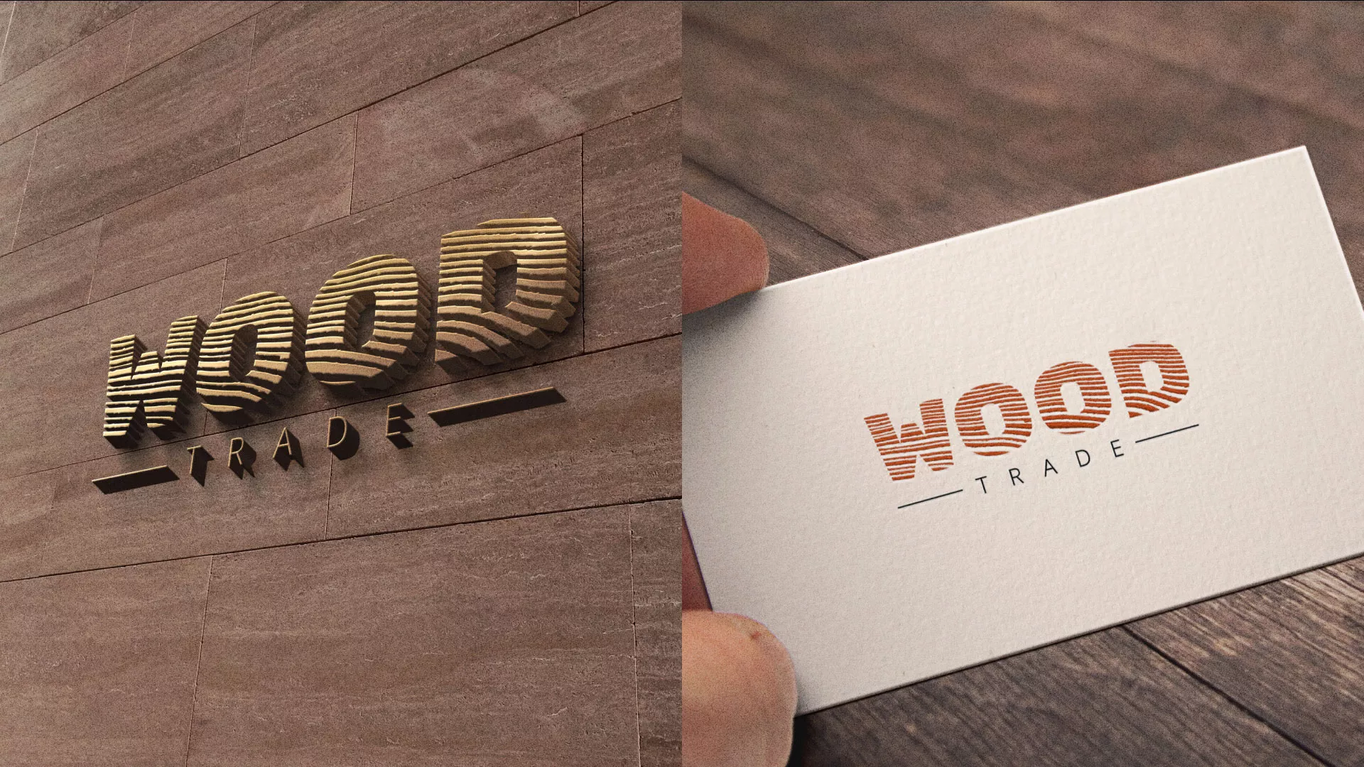 Разработка логотипа для компании «Wood Trade» в Сатке